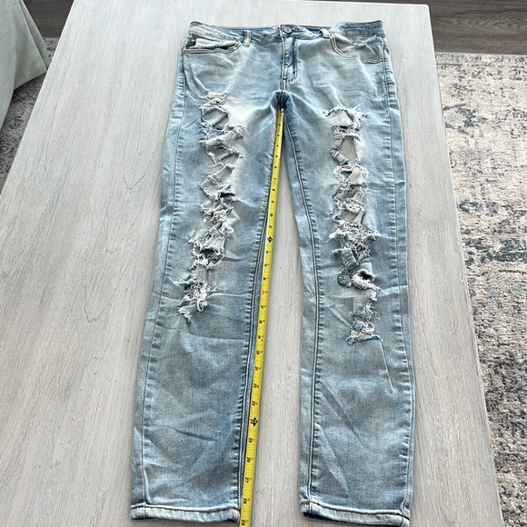 KANCAN ESTILO DISTRESSED JEANS SZ 11/29 - Picture 2 of 11